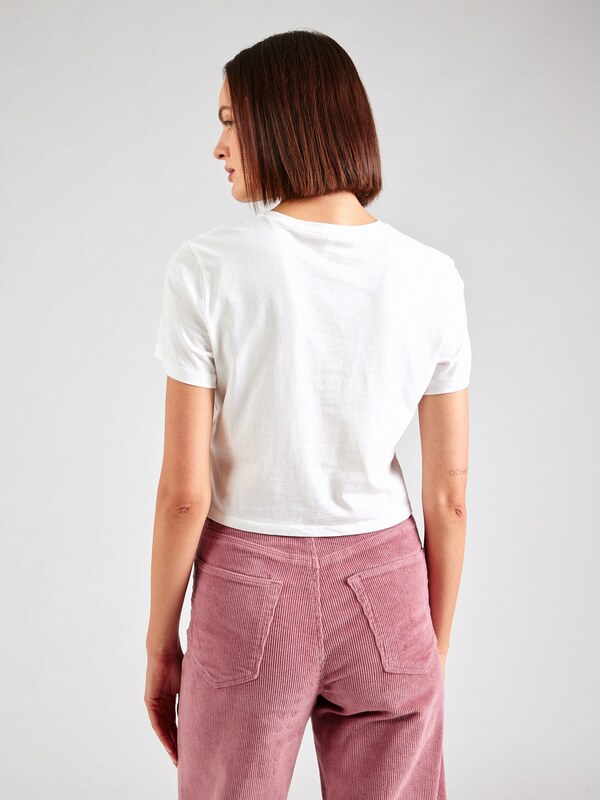 ONLY Μπλουζάκι 'MAY' σκούρο μπλε / λευκό