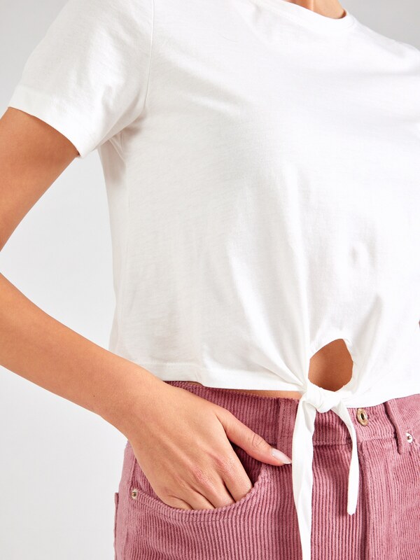 ONLY Μπλουζάκι 'MAY' σκούρο μπλε / λευκό