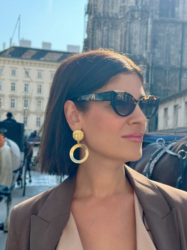 Χειροποίητα Μεγάλα Σκουλαρίκια Κρίκοι – Ανάλαφρα & Εντυπωσιακά | Christina Christi