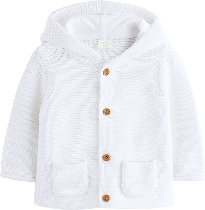 Next Πλεκτή ζακέτα λευκό