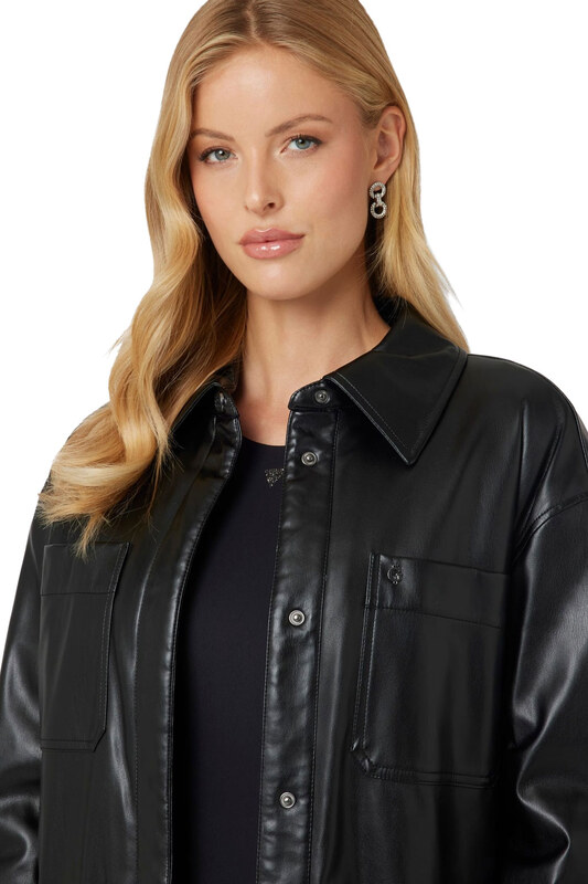 GUESS 'MAREVA' PU SHACKET ΓΥΝΑΙΚΕΙΟ W4YL22WF8Q0-JBLK