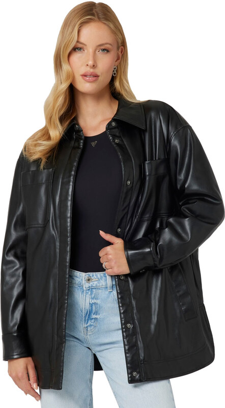 GUESS 'MAREVA' PU SHACKET ΓΥΝΑΙΚΕΙΟ W4YL22WF8Q0-JBLK