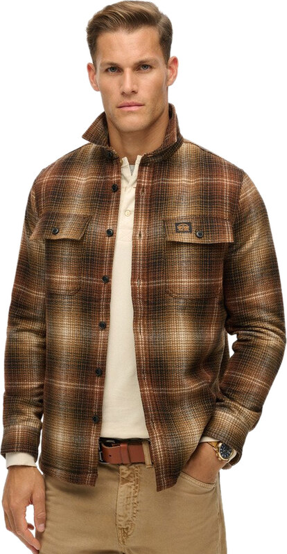SUPERDRY 'MILLER' WOOL OVERSHIRT ΑΝΔΡIKO M4010720A-B9C