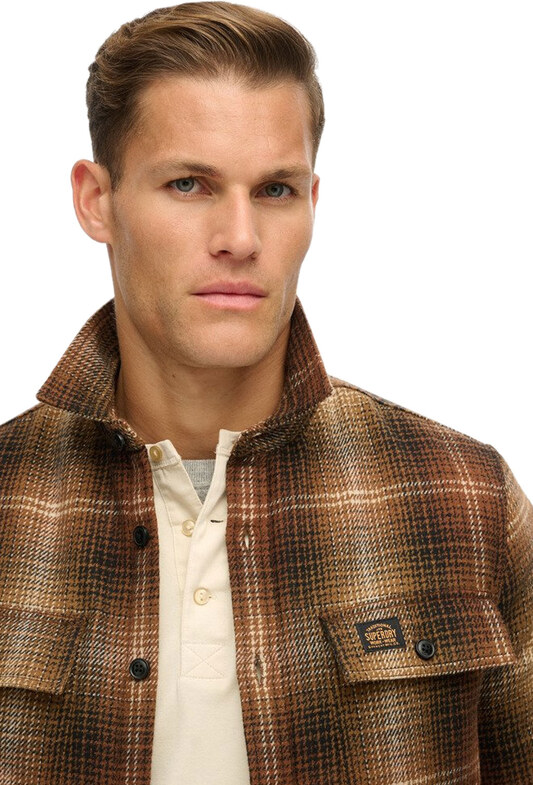 SUPERDRY 'MILLER' WOOL OVERSHIRT ΑΝΔΡIKO M4010720A-B9C