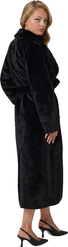 GUESS 'ADA' LONG FAUX FUR ΠΑΛΤΟ ΓΥΝΑΙΚΕΙΟ W4BL02WGHM0-JBLK