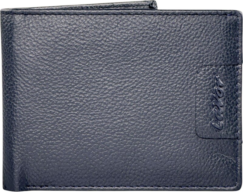 Lavor Slim Δερμάτινο μικρό πορτοφόλι 1-3828 Μπλε