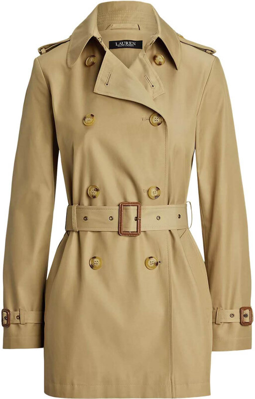 RALPH LAUREN Καμπαρτινα Cotton Blend-Db Blt Trnch 30" 297967126002 270 light beige