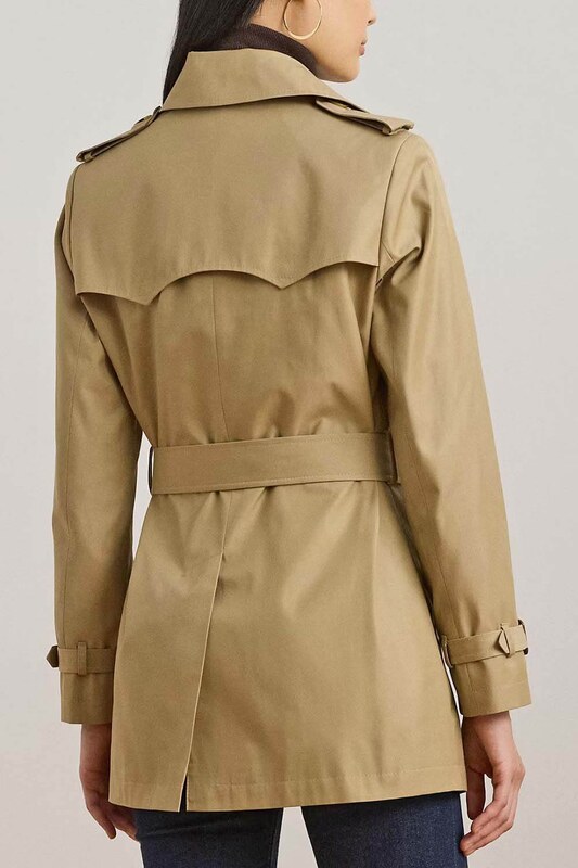RALPH LAUREN Καμπαρτινα Cotton Blend-Db Blt Trnch 30" 297967126002 270 light beige