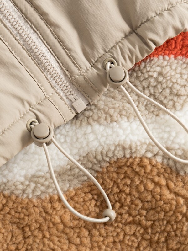 Johnny Urban Ζακέτα φλις 'Carey' μπεζ / καμηλό / σκούρο πράσινο / αστακί