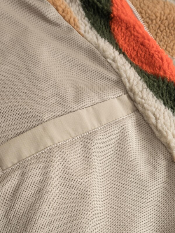 Johnny Urban Ζακέτα φλις 'Carey' μπεζ / καμηλό / σκούρο πράσινο / αστακί