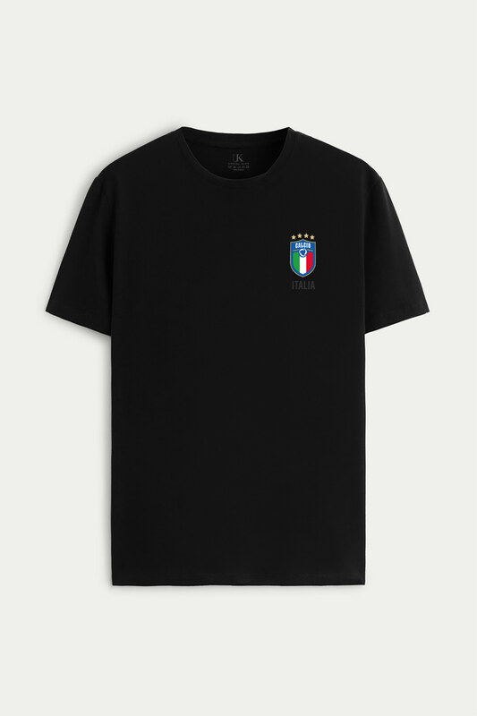 UnitedKind Calcio Vintage, T-Shirt σε Μαύρο Χρώμα