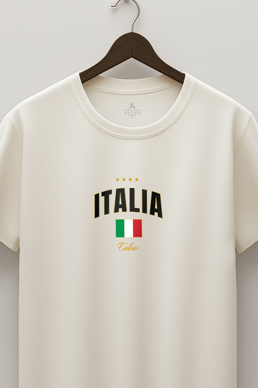 UnitedKind Italia Xi, T-Shirt σε Εκρού Χρώμα