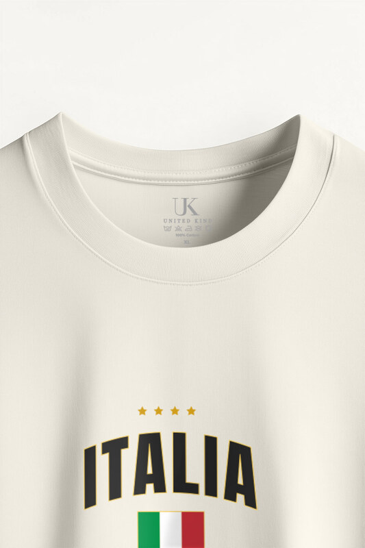 UnitedKind Italia Xi, T-Shirt σε Εκρού Χρώμα
