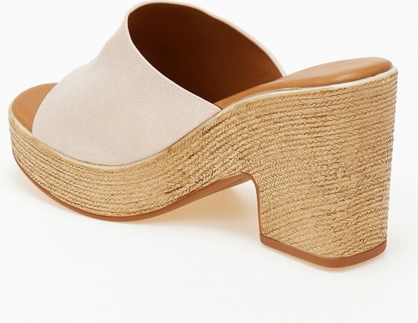 issue Τσόκαρα / clogs με suede φάσα - Μπεζ - 035011