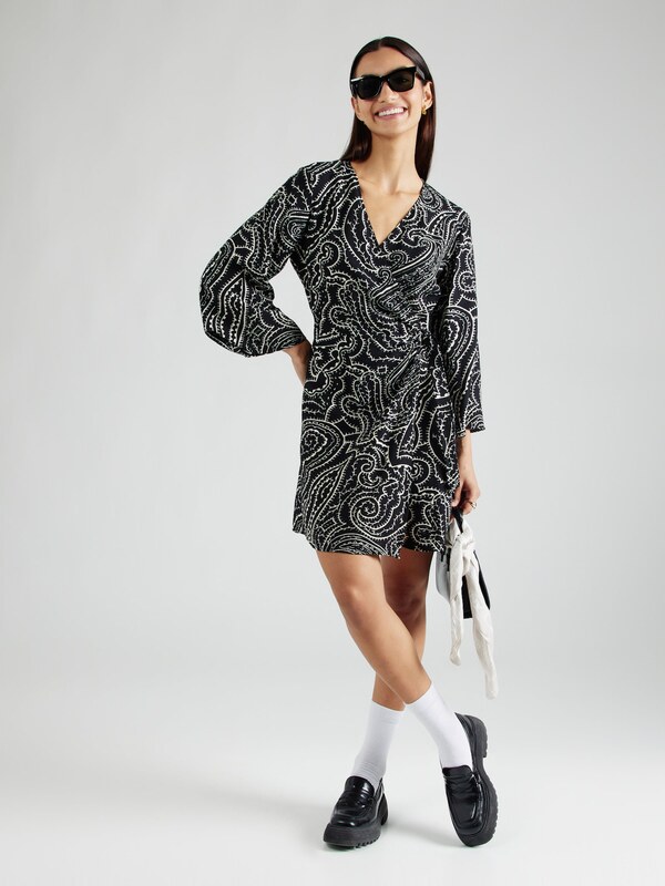 JDY Φόρεμα 'JDYPEPPER' μαύρο / λευκό