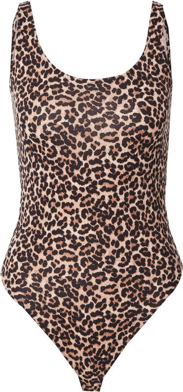 ONLY Κορμάκι-μπλουζάκι 'ONLLove' μπεζ / μαύρο