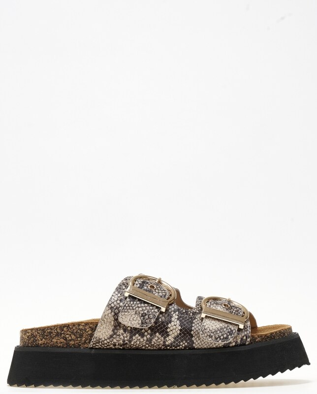 issue Σανδάλια flatform με ψηλή σόλα και αγκράφες - Snake - 061011