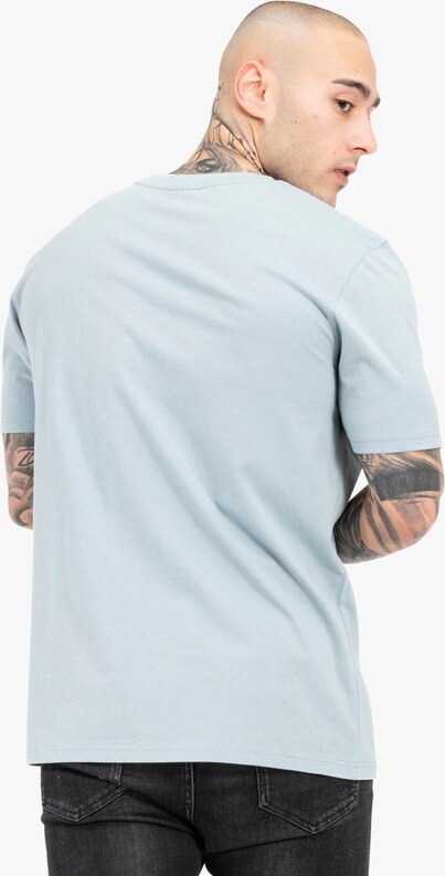 Tapout Μπλουζάκι 'Throper' γαλάζιο / λευκό