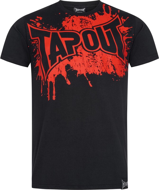 Tapout Μπλουζάκι 'Splashed' κόκκινο / μαύρο