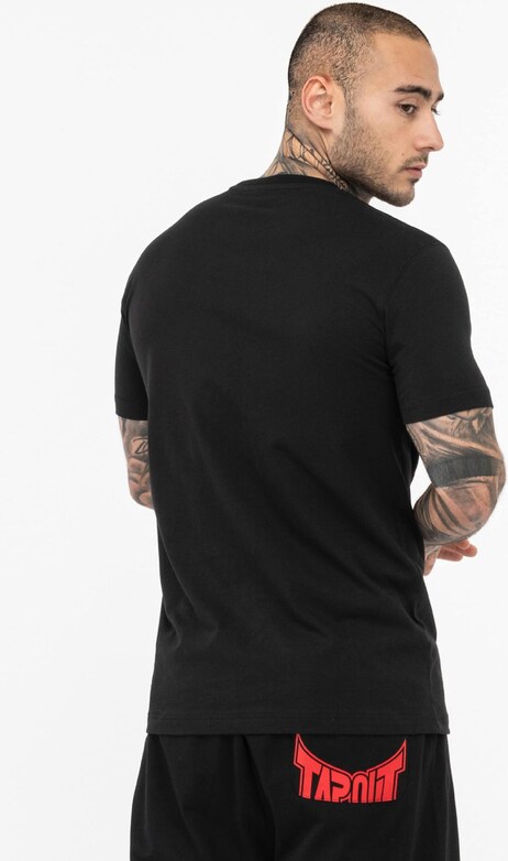 Tapout Μπλουζάκι 'Splashed' κόκκινο / μαύρο