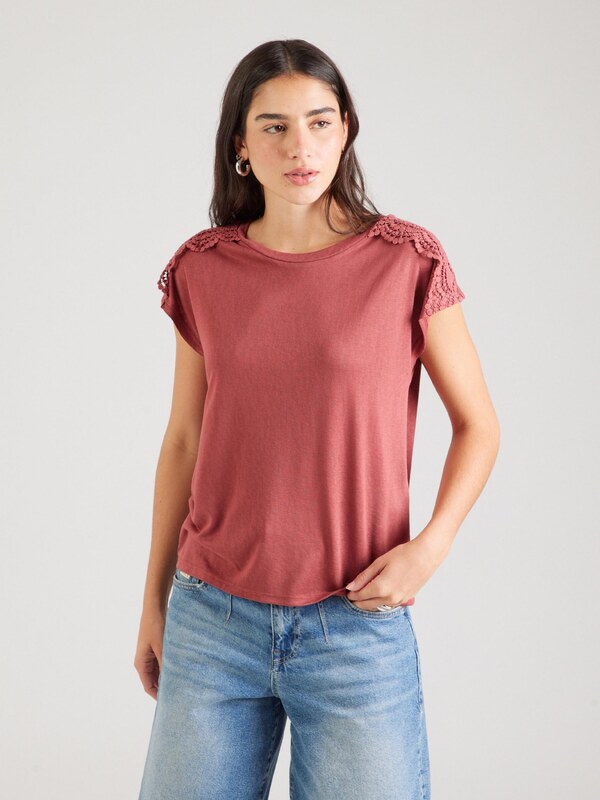 ONLY Μπλουζάκι 'ONLSIA' κόκκινο σκουριάς