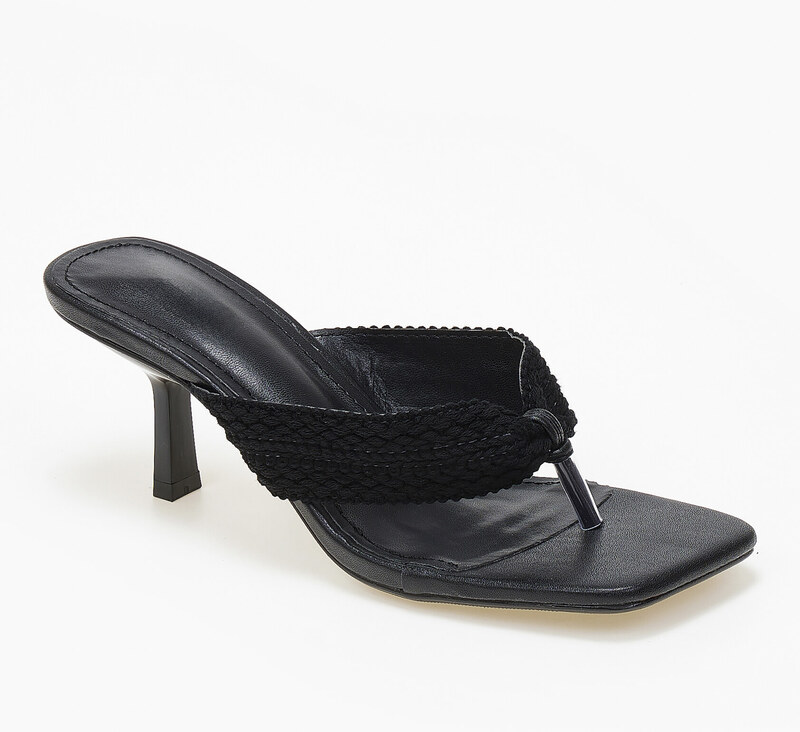 issue Mules δίχαλο με λεπτό τακούνι - Μαύρο - 032011