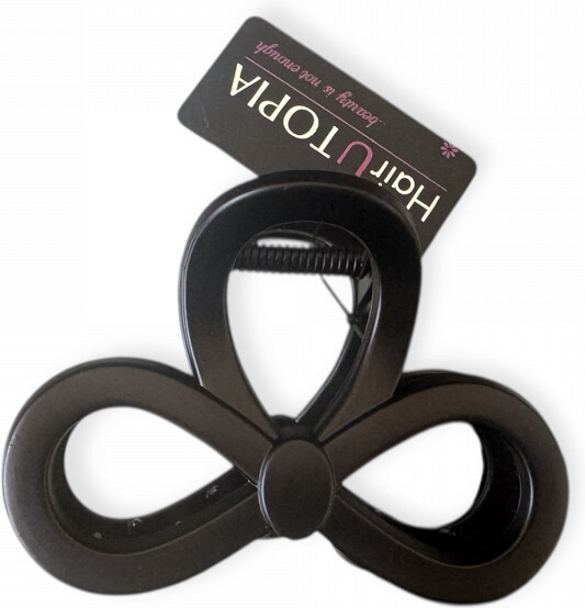 κλαμερ μαλλιων 10972 hairutopia 8cm - ΜΑΥΡΟ