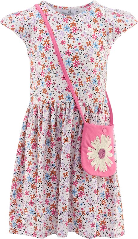 happy girls Φόρεμα γαλάζιο / καφέ / πασχαλιά / ροζ παστέλ