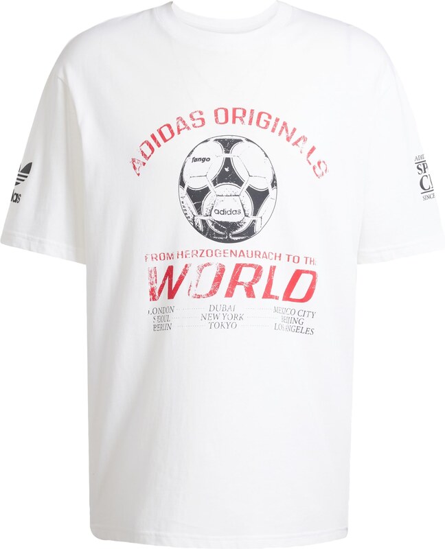 ADIDAS ORIGINALS Μπλουζάκι '90s Football' κόκκινο / μαύρο / λευκό