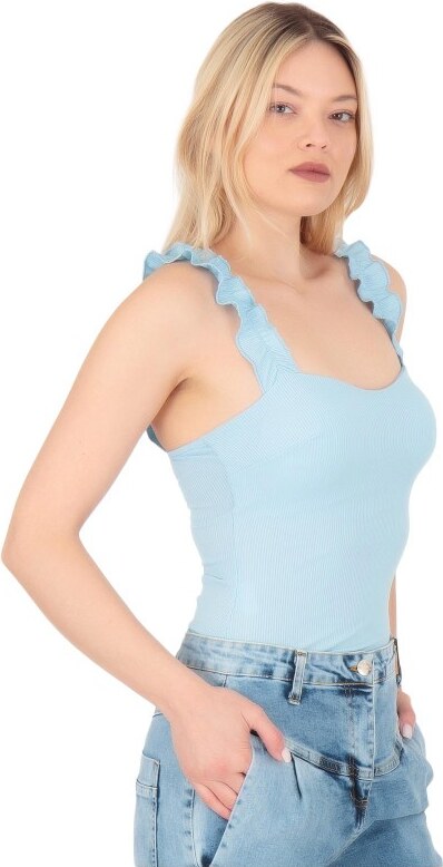 Silia D Γαλάζιο Κορμάκι με Βολάν