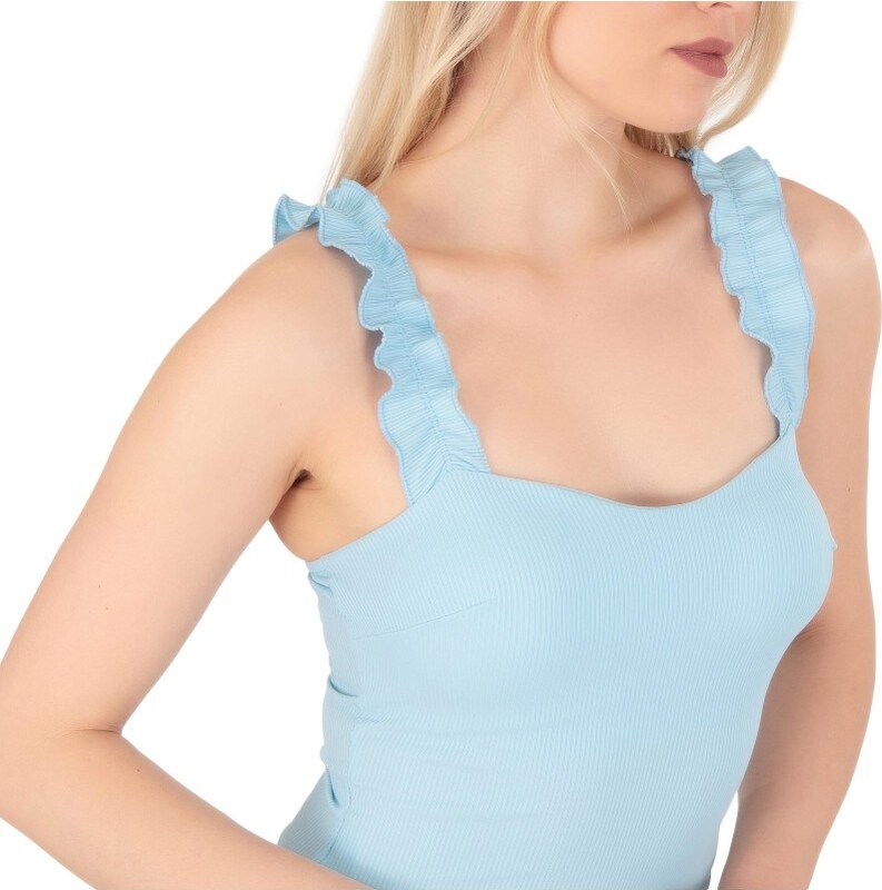 Silia D Γαλάζιο Κορμάκι με Βολάν