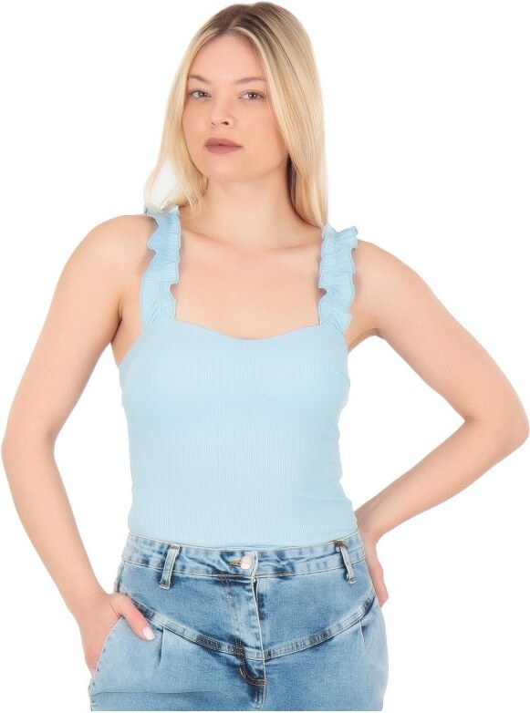 Silia D Γαλάζιο Κορμάκι με Βολάν