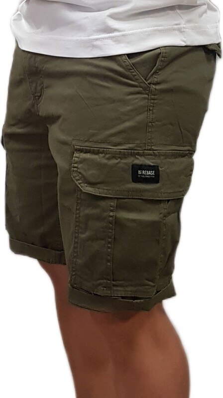 Rebase - 251RMSHO-7001 - Cargo-Shorts - Khaki - Βερμούδα