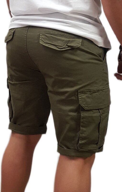 Rebase - 251RMSHO-7001 - Cargo-Shorts - Khaki - Βερμούδα