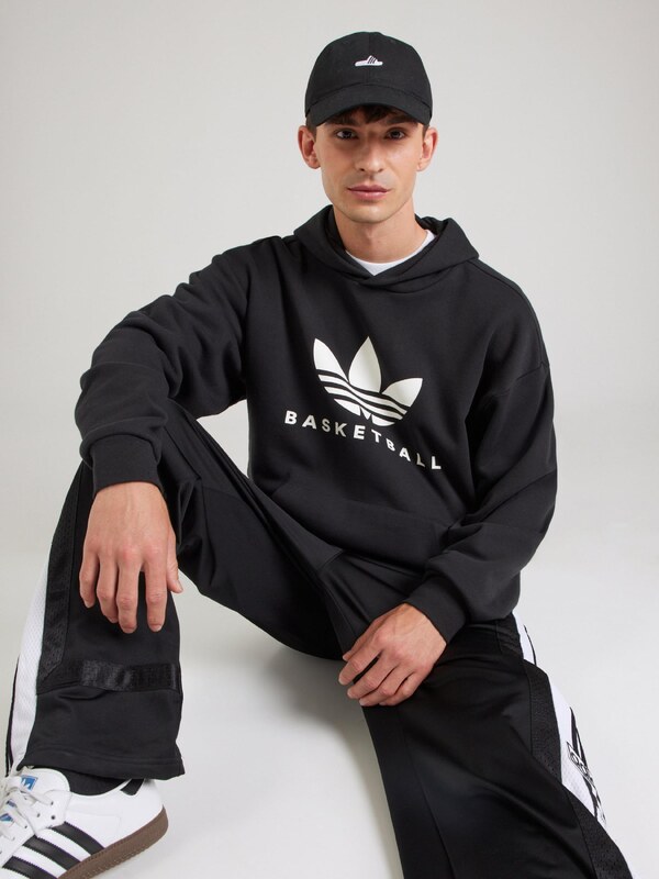 ADIDAS ORIGINALS Μπλούζα φούτερ 'OG FOUN.' μαύρο / λευκό