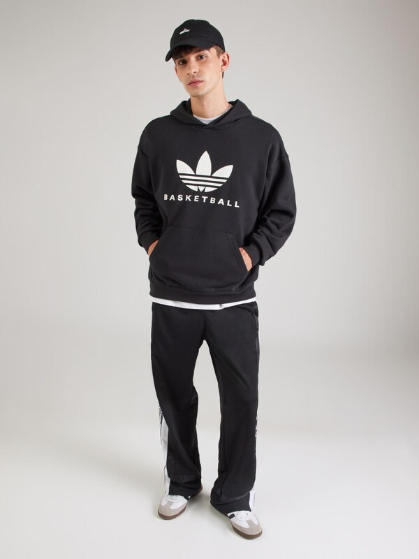 ADIDAS ORIGINALS Μπλούζα φούτερ 'OG FOUN.' μαύρο / λευκό