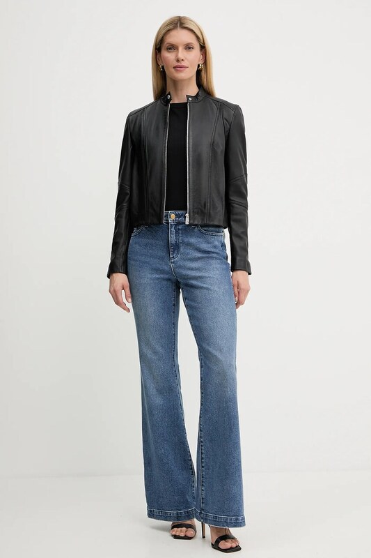 Δερμάτινο μπουφάν BOSS Orange Bashinah