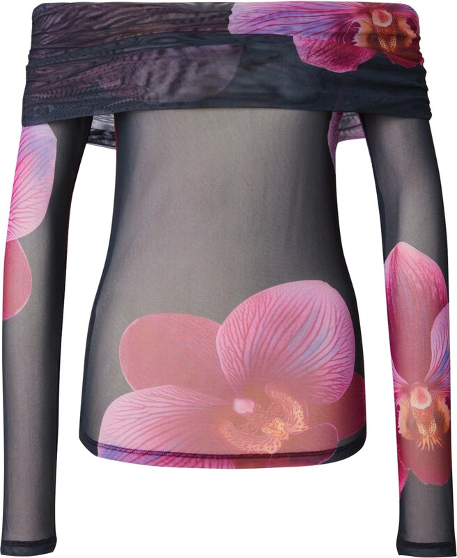 VERO MODA Μπλουζάκι 'VMFLORY' πασχαλιά / ρόδινο / μαύρο