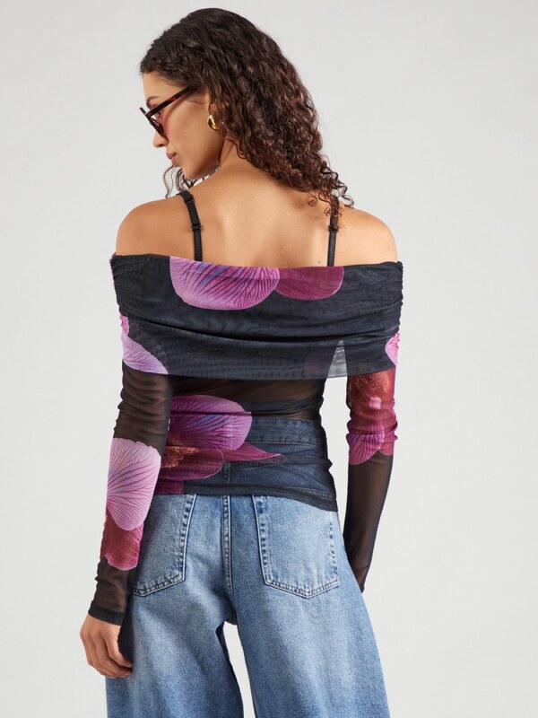 VERO MODA Μπλουζάκι 'VMFLORY' πασχαλιά / ρόδινο / μαύρο