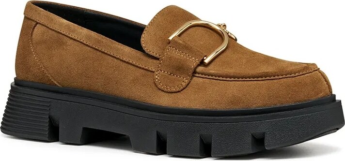 Δερμάτινα μοκασίνια Geox D VILDE