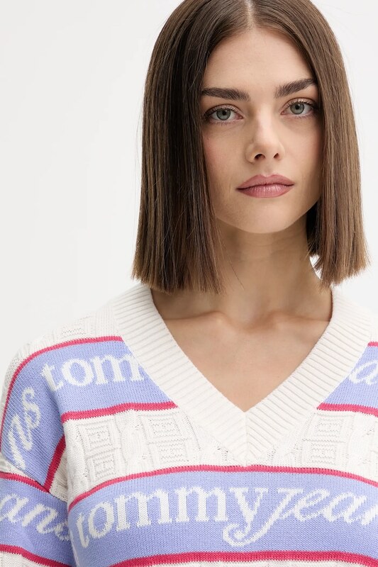 Βαμβακερό πουλόβερ Tommy Jeans