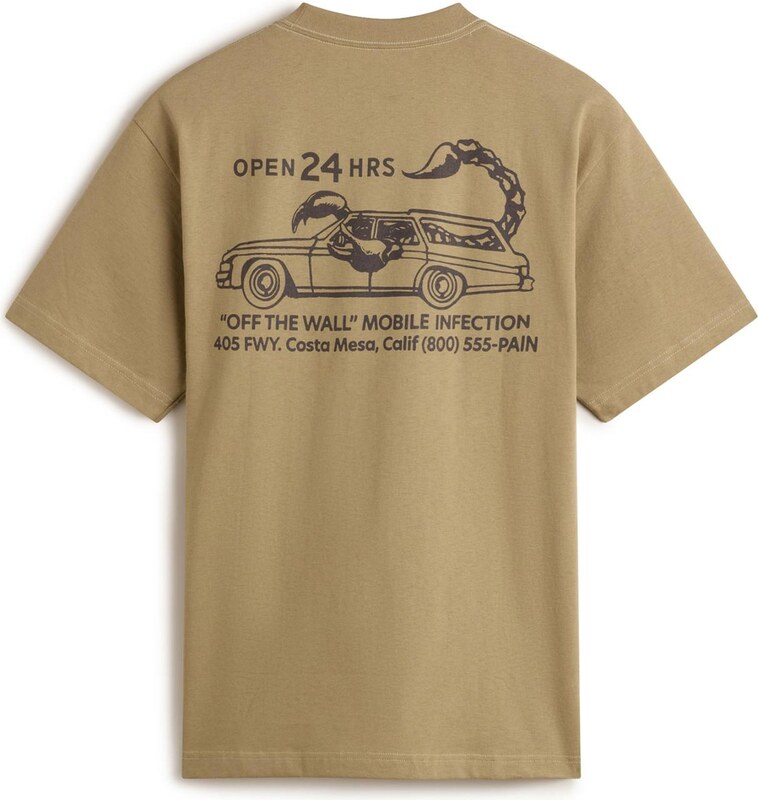 VANS Μπλουζάκι 'Sting Wagon' λαδί / μαύρο