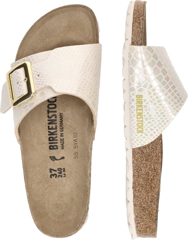 BIRKENSTOCK Μιούλ 'Catalina' μπεζ / λευκό μαλλιού