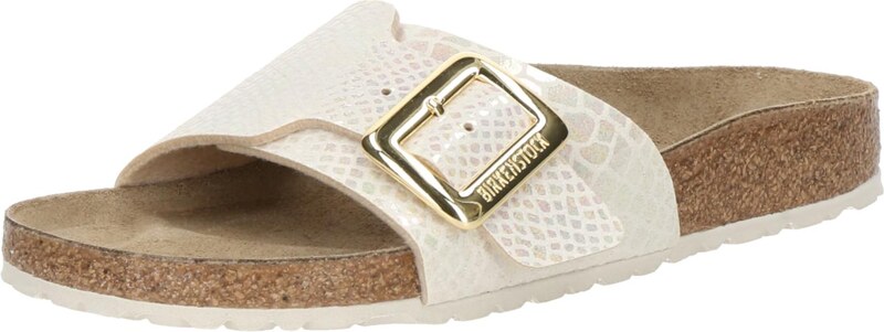 BIRKENSTOCK Μιούλ 'Catalina' μπεζ / λευκό μαλλιού