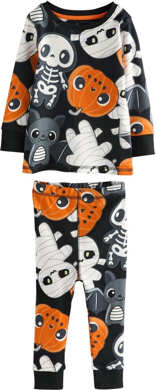 Next Πιτζάμα καφέ / μαύρο / λευκό