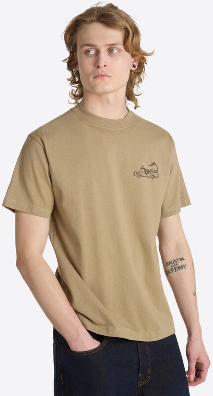 VANS Μπλουζάκι 'Sting Wagon' λαδί / μαύρο