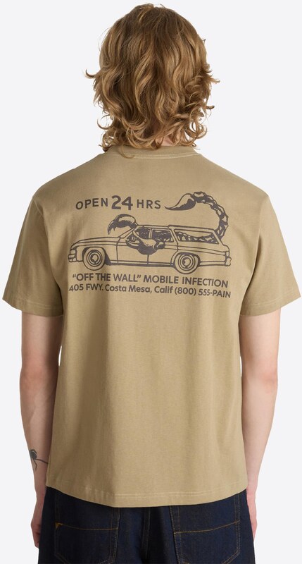 VANS Μπλουζάκι 'Sting Wagon' λαδί / μαύρο