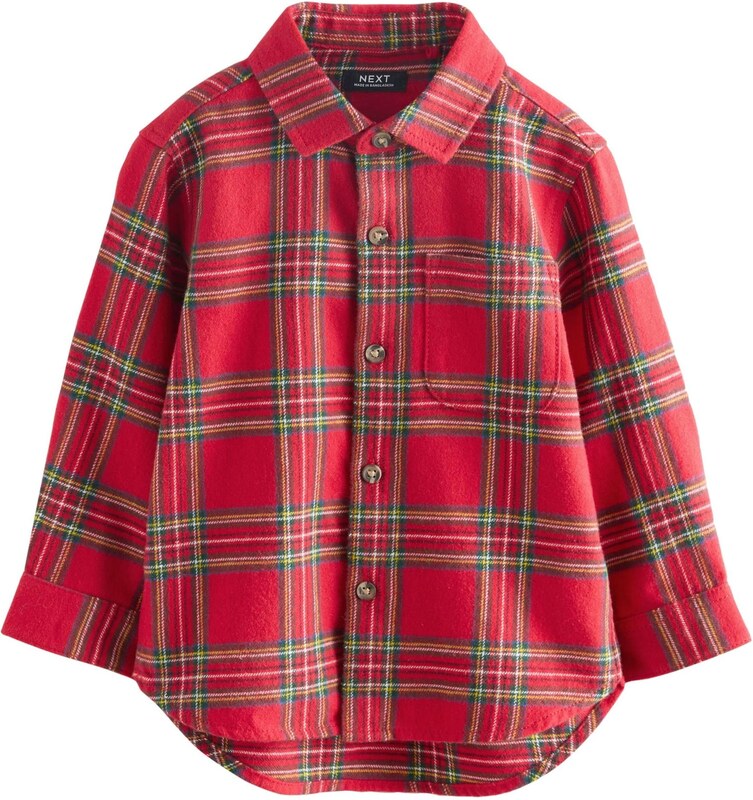 Next Πουκάμισο 'Weihnachten' μπλε / κίτρινο / κόκκινο / λευκό