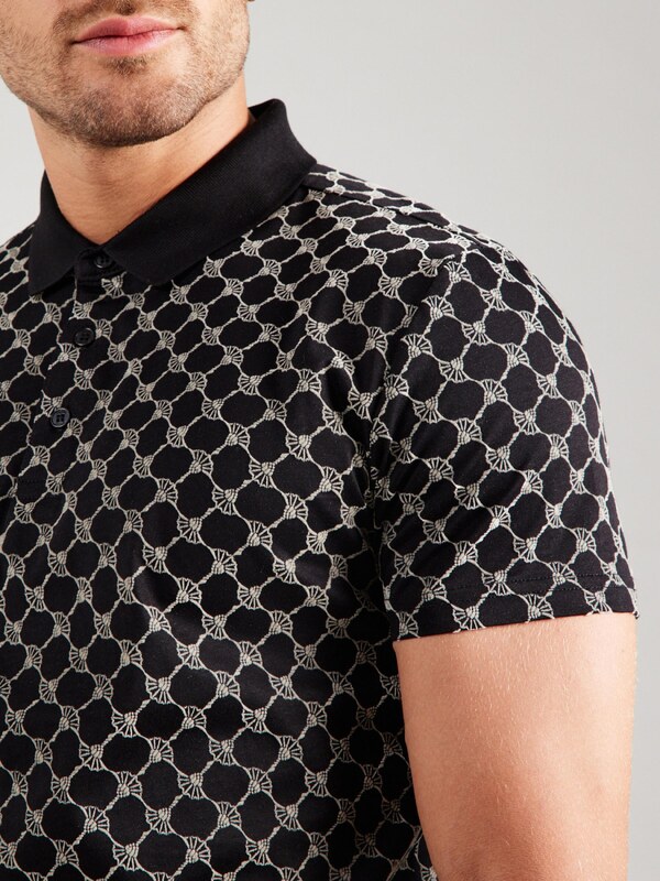 JOOP! Μπλουζάκι 'Pancrazio' μαύρο / offwhite