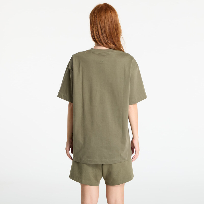 adidas Performance T-shirt adidas Basketball T-Shirt UNISEX Olive Strata S